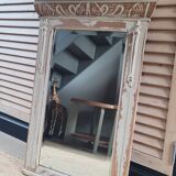 Antique wooden mirror