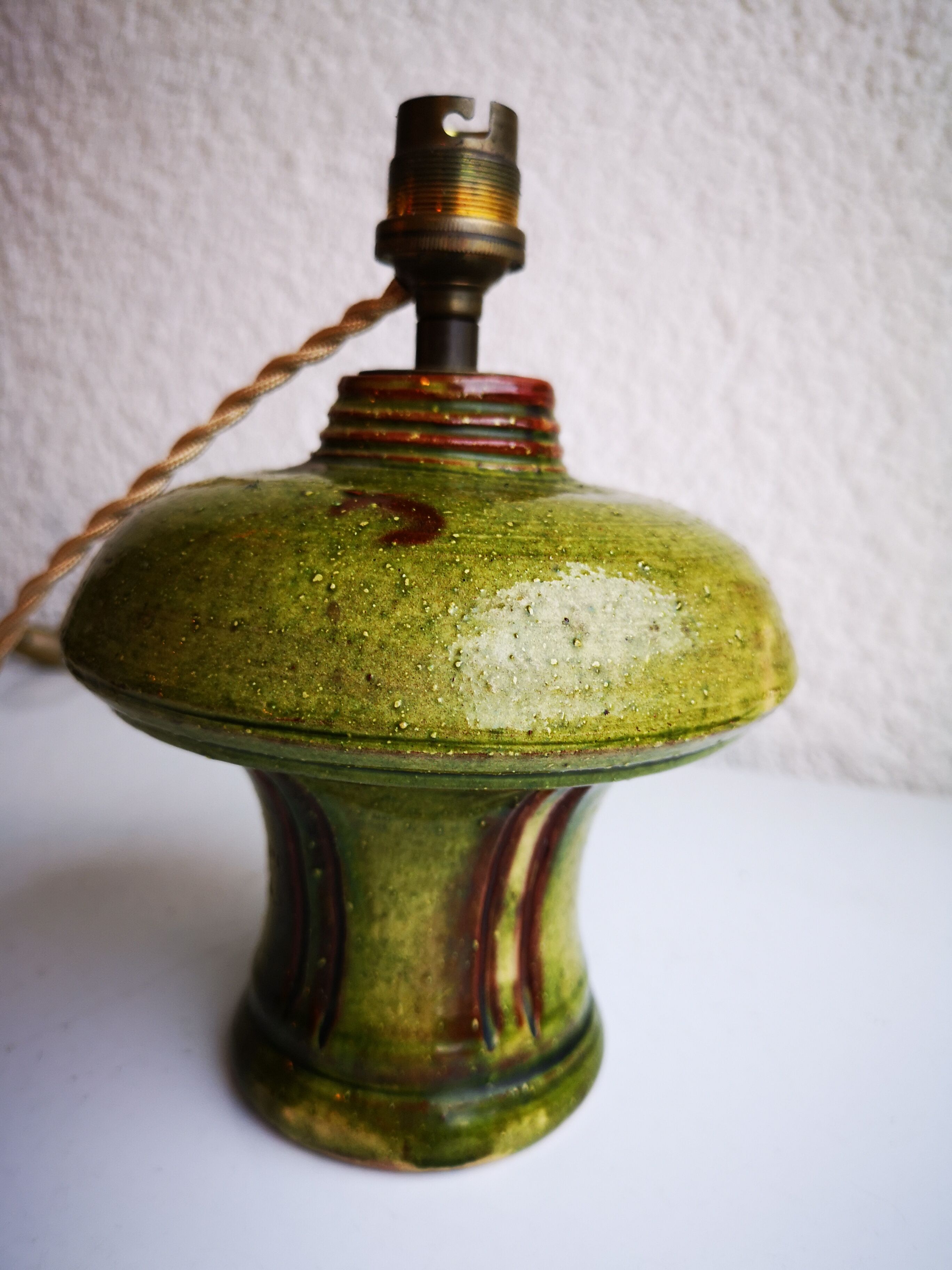 Pair of ceramic lamps