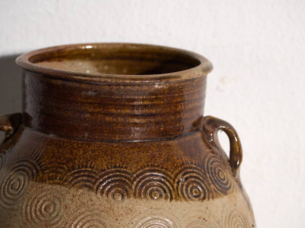 Ancient Chinese glazed stoneware vase – China, circa 1900