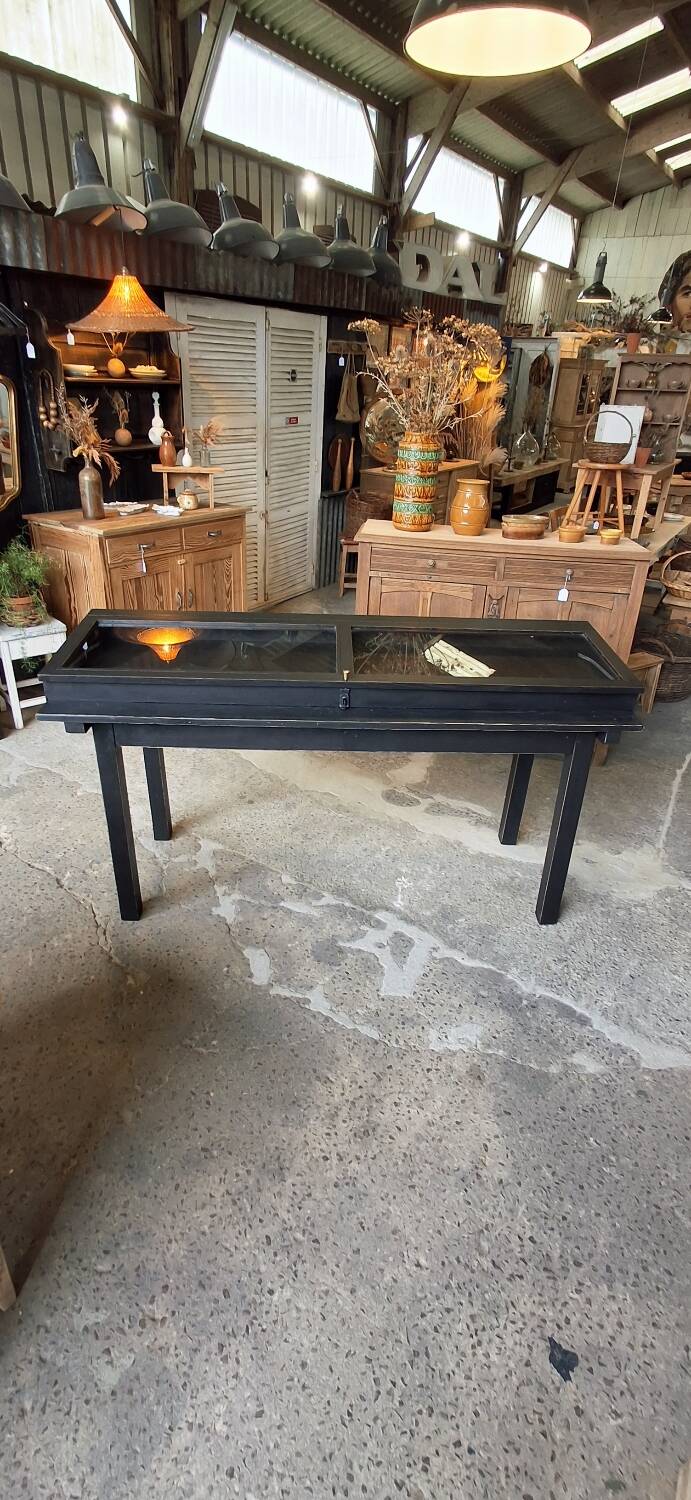 Antique display cabinet on legs