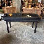 Antique display cabinet on legs