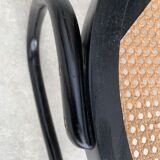 Tuna chair model 1018 in black curved wood and canning 1930