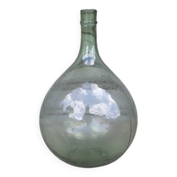 10 liter blown glass demijohn
