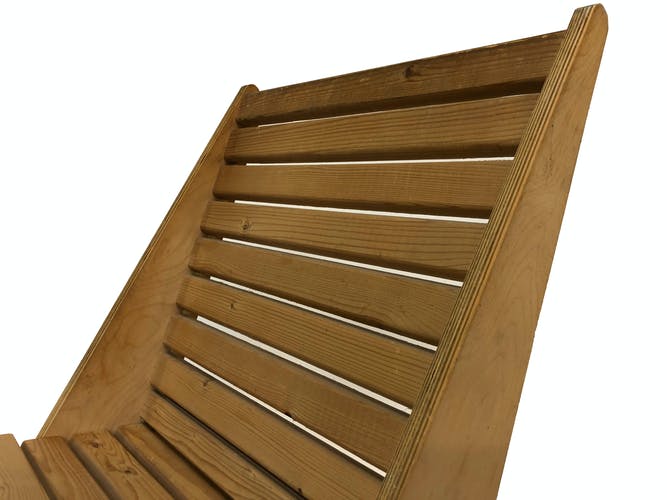 Foldable wooden garden chair from the 70s, Netherlands