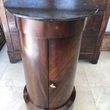 Empire Period Somno in Flamed Mahogany and Anthracite Sainte-Anne Marble