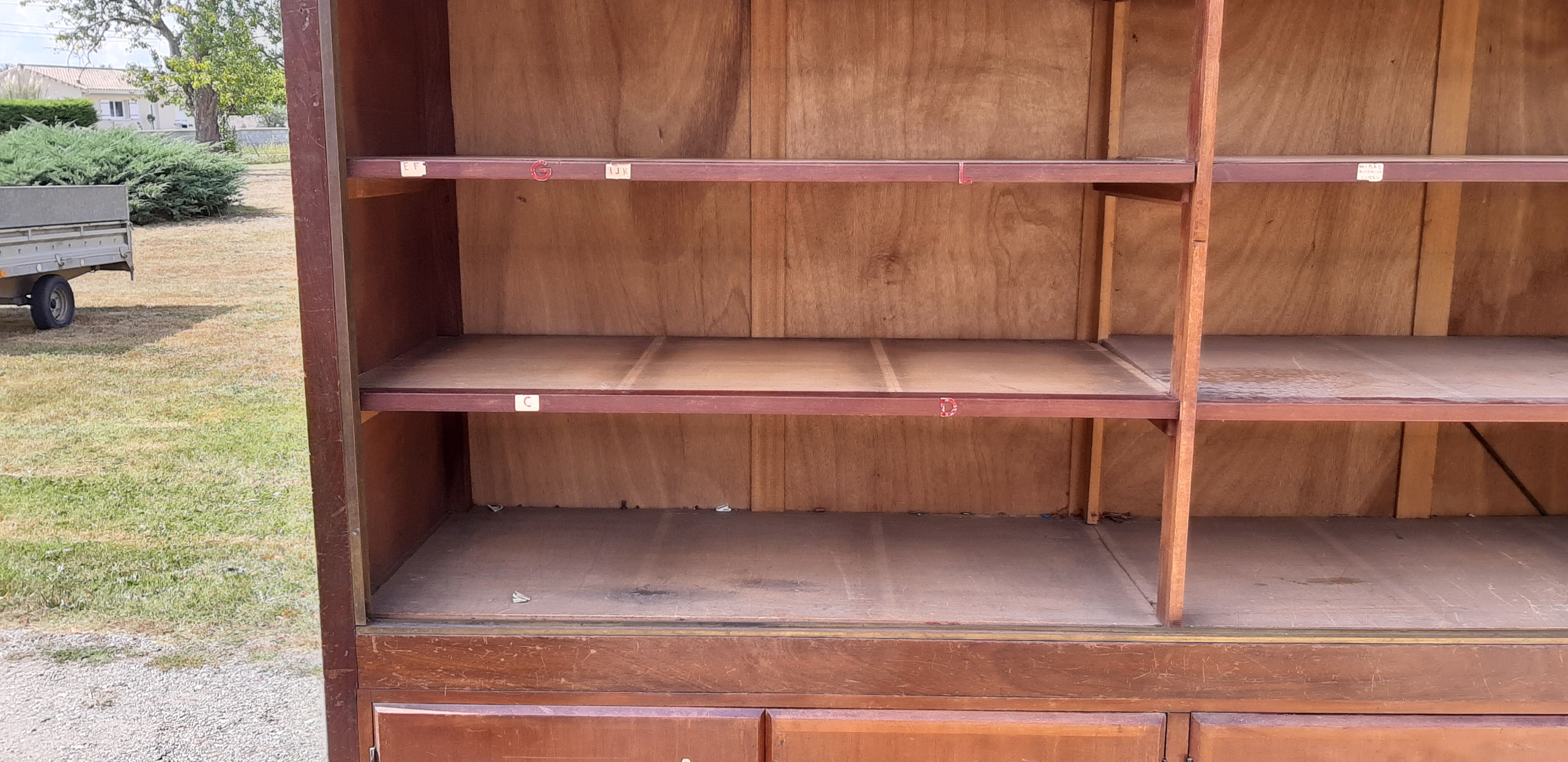 Store furniture from the 30s in mahogany and brass