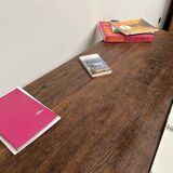 Large writing table from the 1940s in solid oak