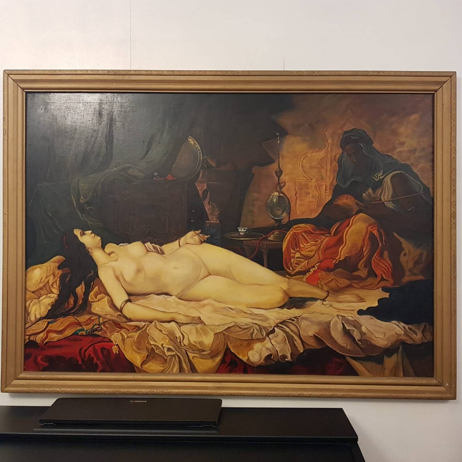 The Odalisque painted on wood 155x110cm