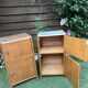 2 beautiful vintage wooden bedside tables