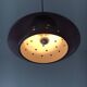 Doria Leuchten Germany Mid Century hanging lamp purple glass space age, 197