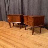 Paire de tables de chevet Italie années 1960