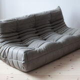 Sofa 3 places leather designed by Michel Ducaroy 1973