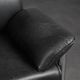 Leather and chrome lounge chair, Italy, 1990s