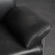 Fauteuil en cuir et chrome, Italie, années 1990