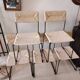 5 chaises italiennes paillées