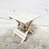 Small folding wooden stool
