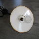 Old outdoor lamp-gooseneck and enamelled sheet metal