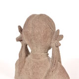 1960s Stone bust, Signed V.M.