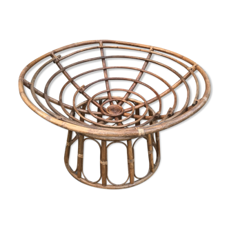Papasan rattan armchair