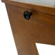 Art Deco desk, minimalist design in oak, unique 40s design, Netherlands.
