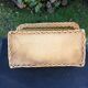Vintage trunk bench braided rattan