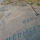 Ancient school map "Midi Mediterranean and Corsica" - Paul Kaeppelin
