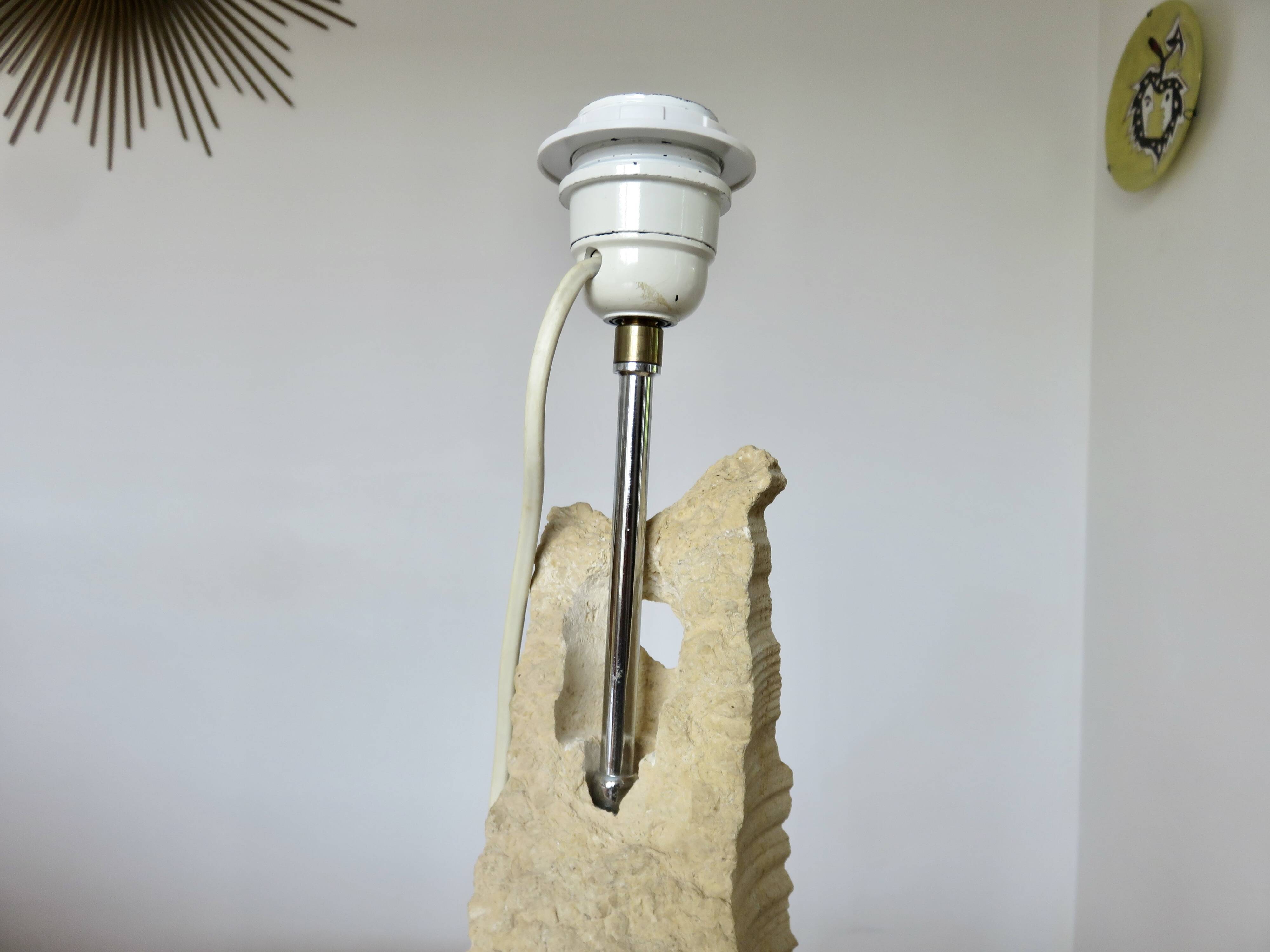 Luberon stone lamp, 1980