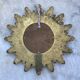 Vintage 60s Gold Convex Witch Sunburst Mirror