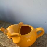 Yellow ceramic elephant teapot