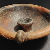 Handheld terracotta candlestick Africa mid-20th century