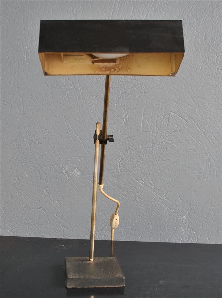 Lampe de bureau art déco 1950 orientable