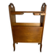 Porte-revues en bois avec repose verres