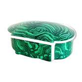 Malachite style porcelain box