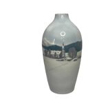Royal Copenhagen (attributed to) 20th century polychrome porcelain vase