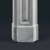 Cheminée en marbre de Carrare de style Régence anglaise