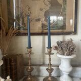 Old pair of candlesticks