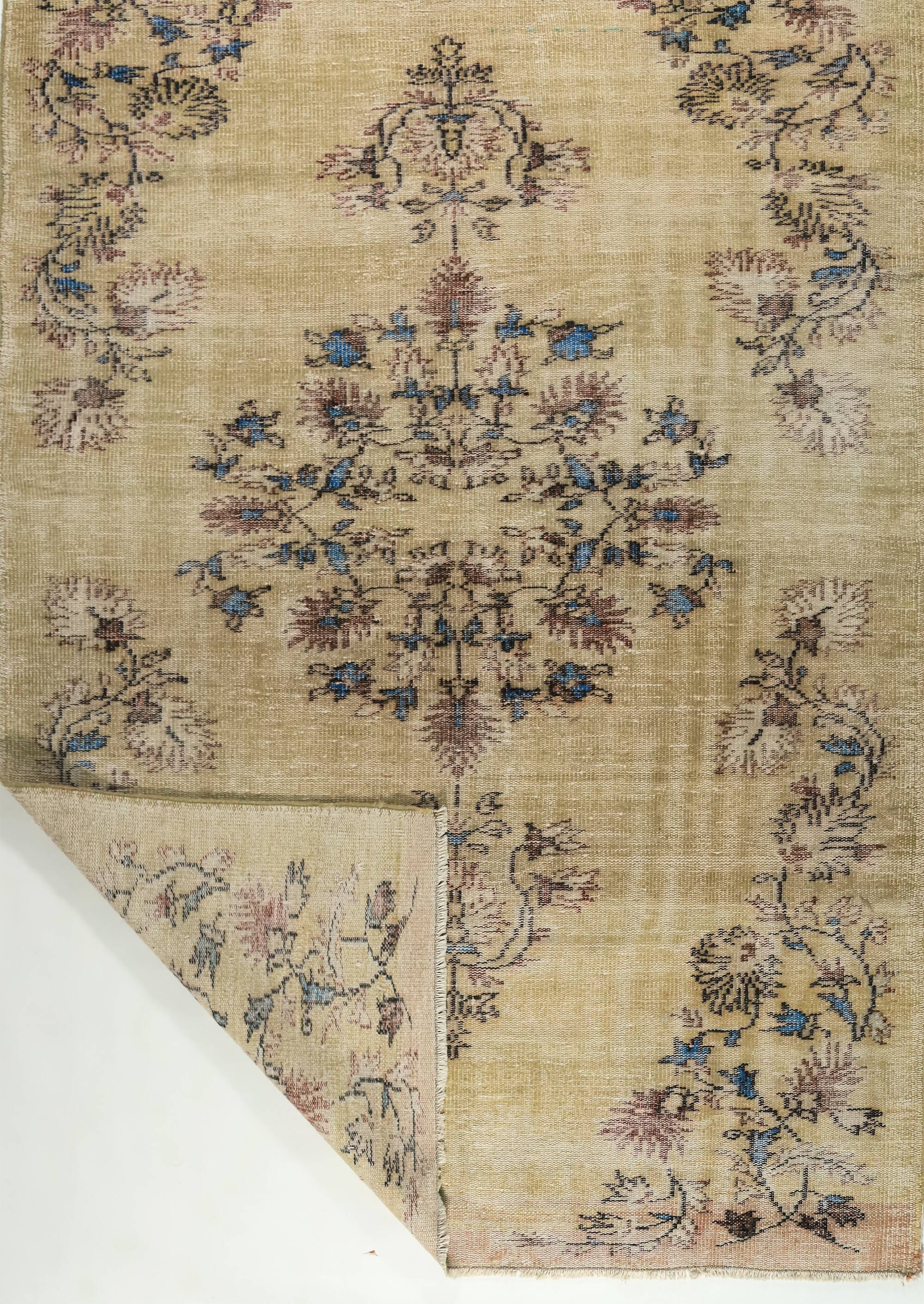Anatolian handmade vintage rug 276 cm x 177 cm