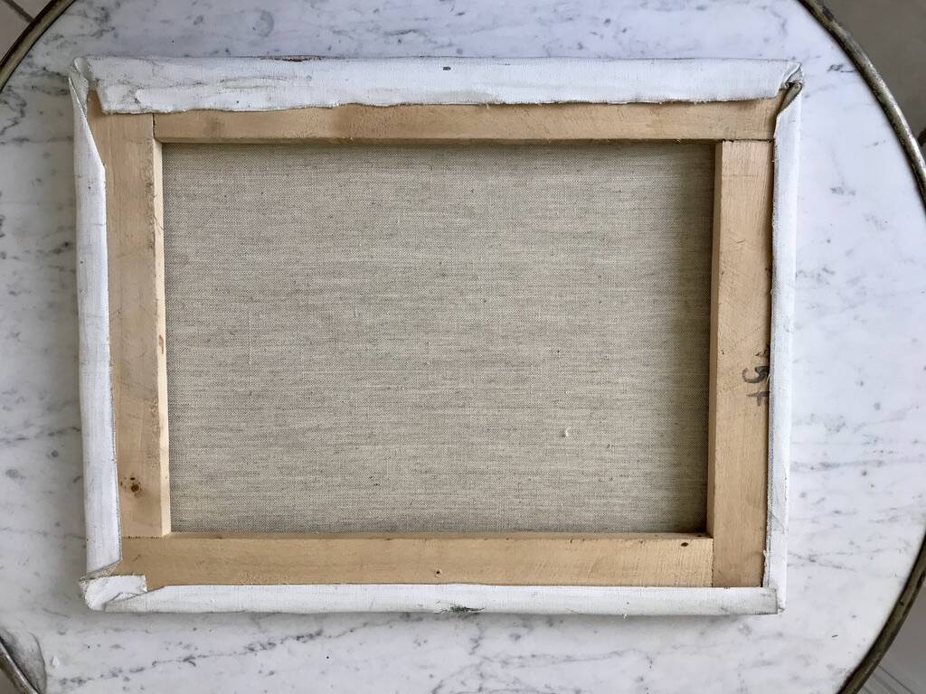 Vintage river oil on canvas