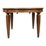 Art Deco period extending table in walnut