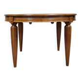 Art Deco period extending table in walnut