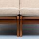 GE-375/2 Two-seater Sofa by Hans Wegner for Getama