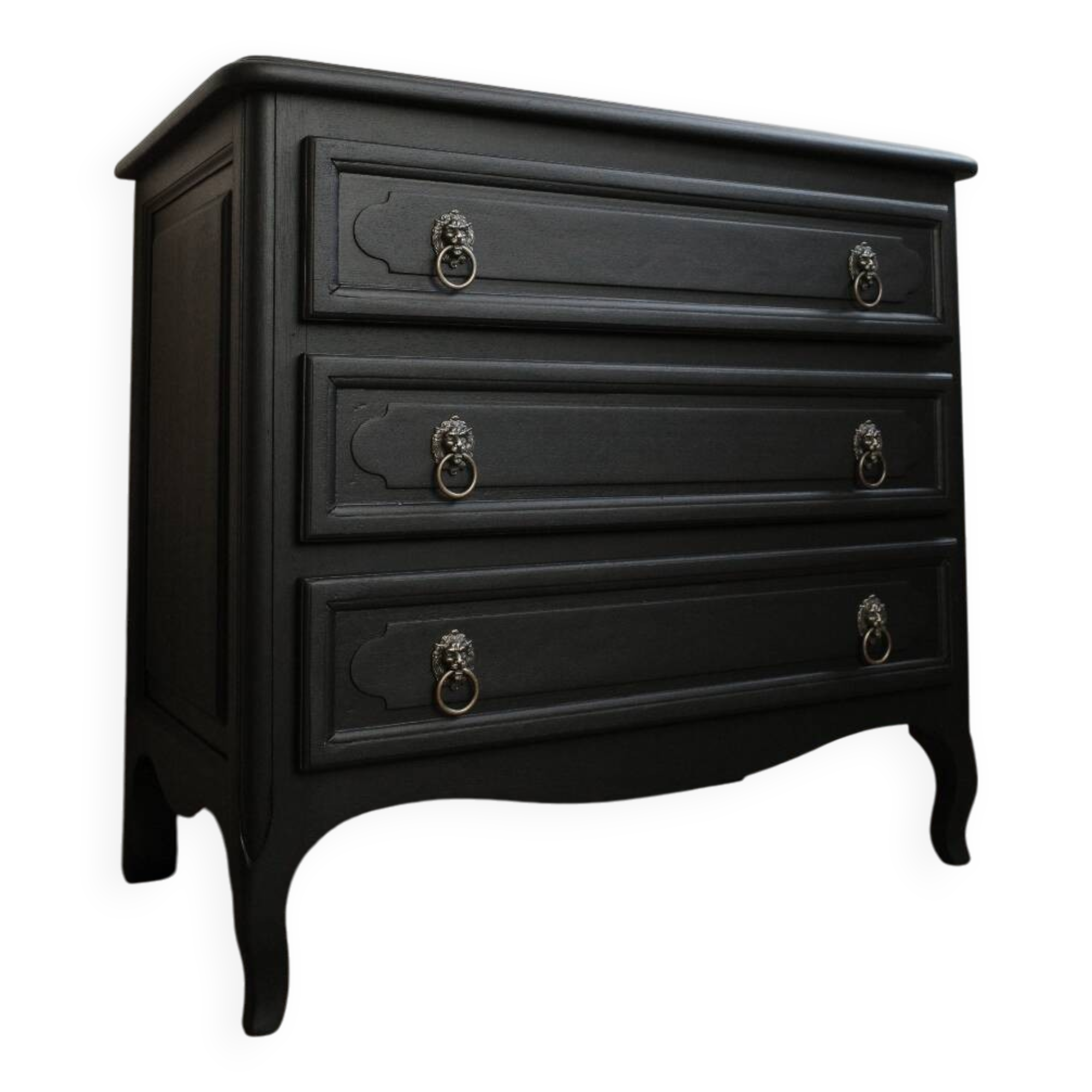 Black vintage chest of drawers