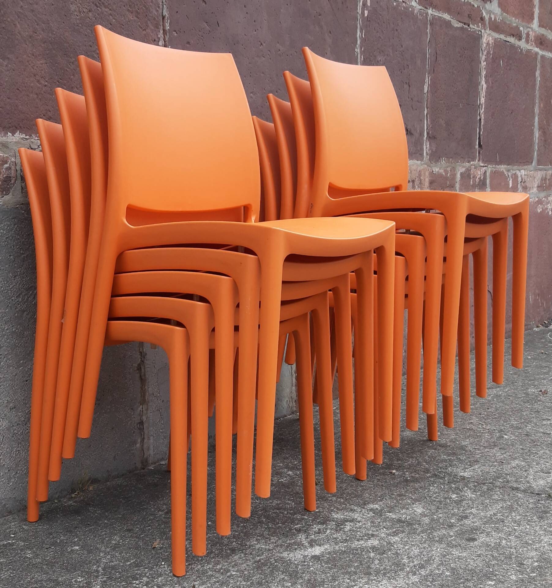 Chaises de jardin empilables (Lot de 11 chaises)