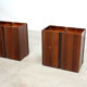 Rare rosewood side cabinets Afra Tobia Scarpa for Maxalto