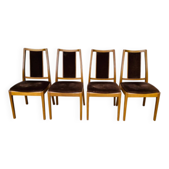 4 chaises vintage Nathan Furniture 1960