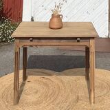 Antique table in solid raw oak for 4 people