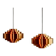Pair of Midcentury Copper Pendants by Jo Hammerborg for Fog & Mørup, 1960s
