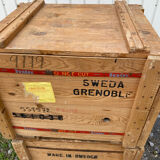 Loft deco vintage wooden storage box