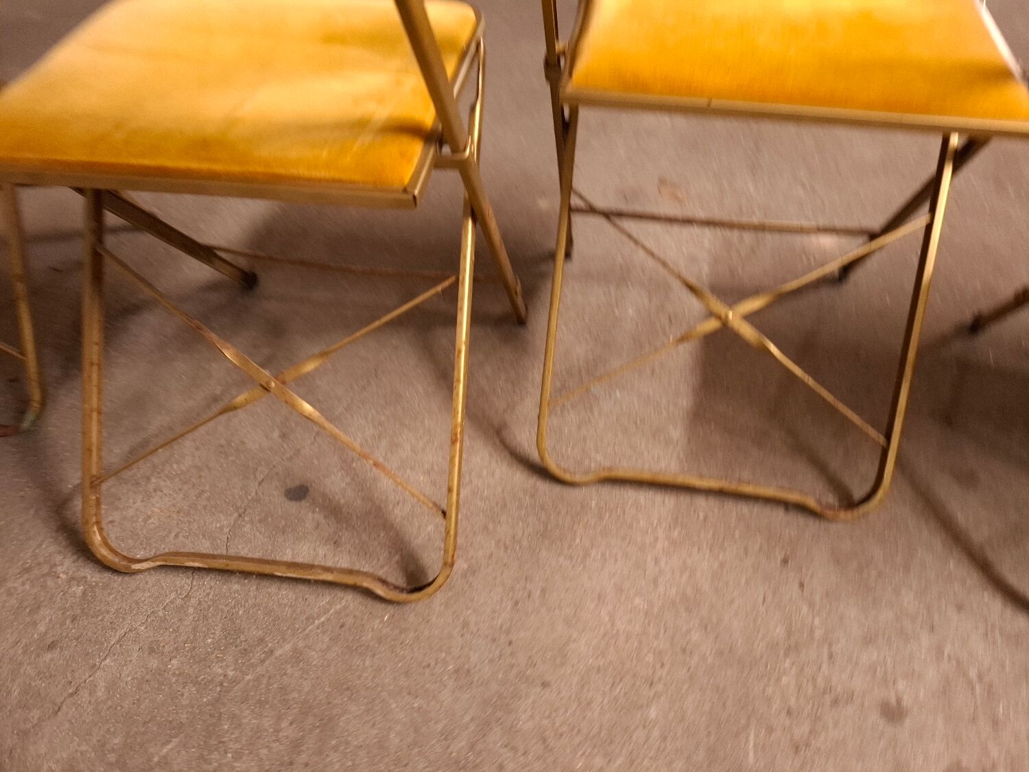 6 vintage opera folding chairs