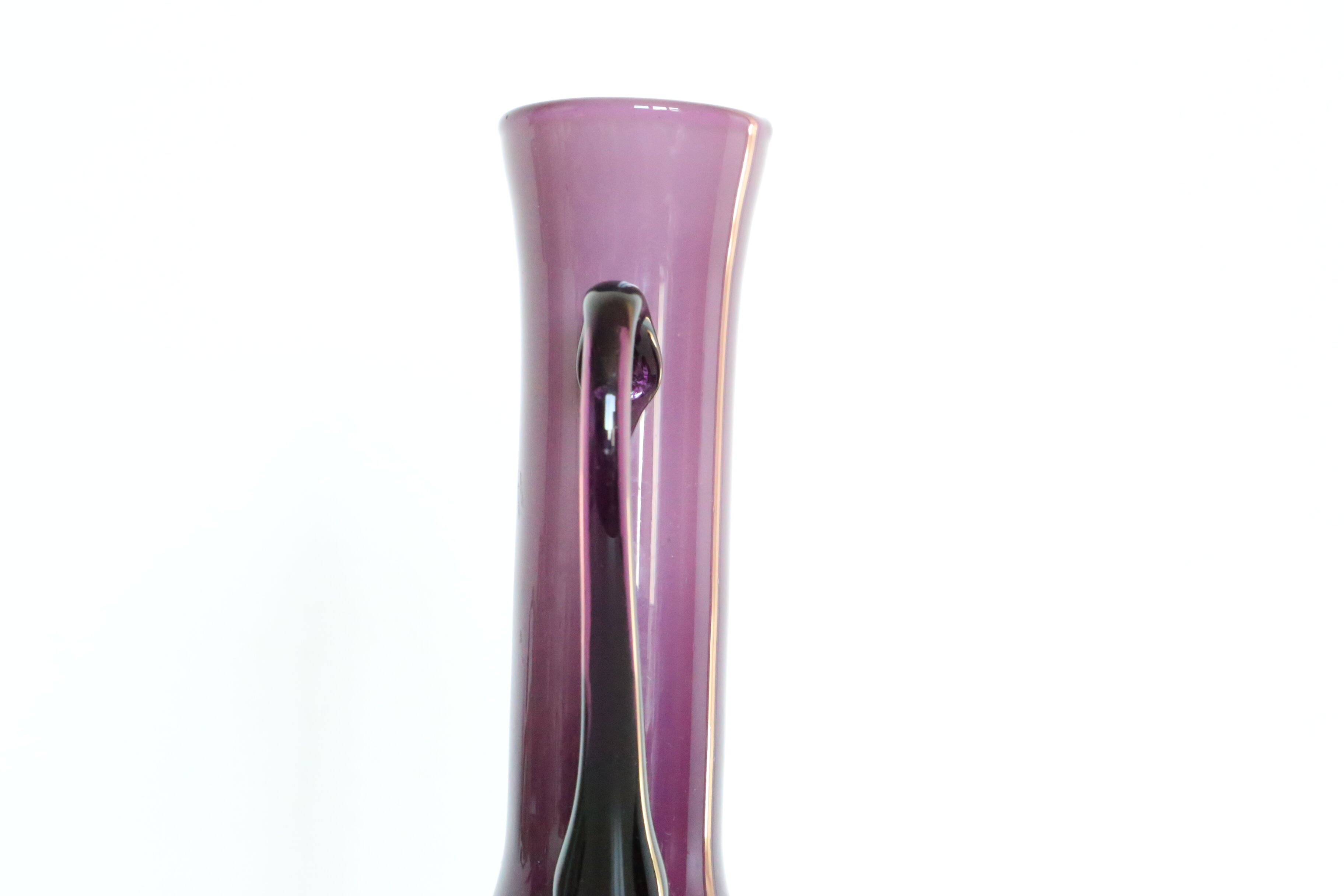 Purple opaline vase